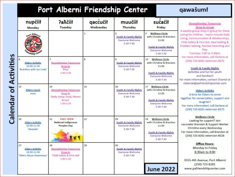 News Port Alberni Friendship Center